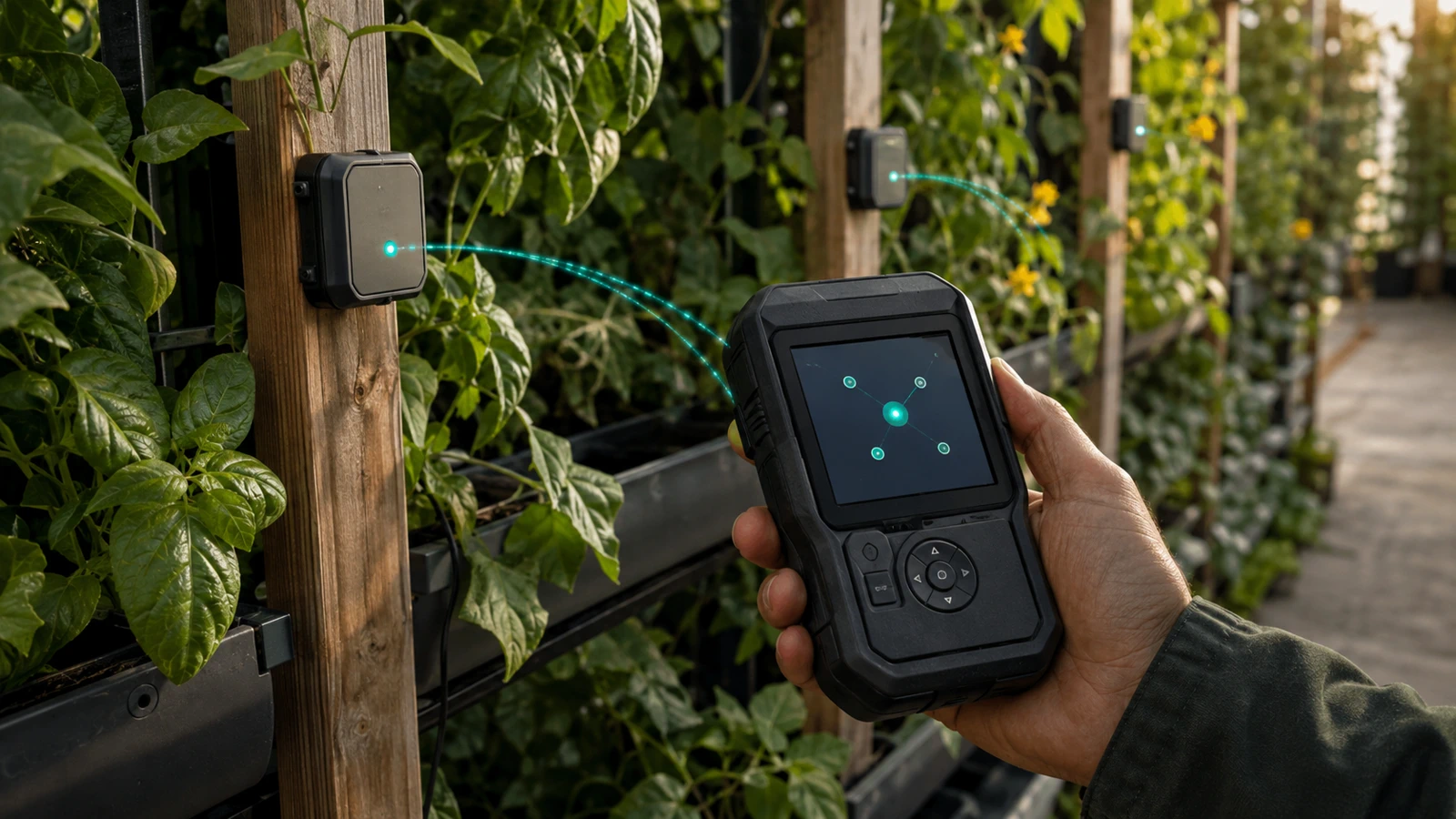 Conceptual handheld device for discovering and inspecting MicroGrow nodes